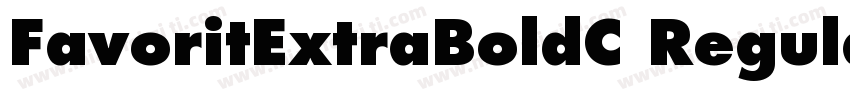 FavoritExtraBoldC Regular字体转换